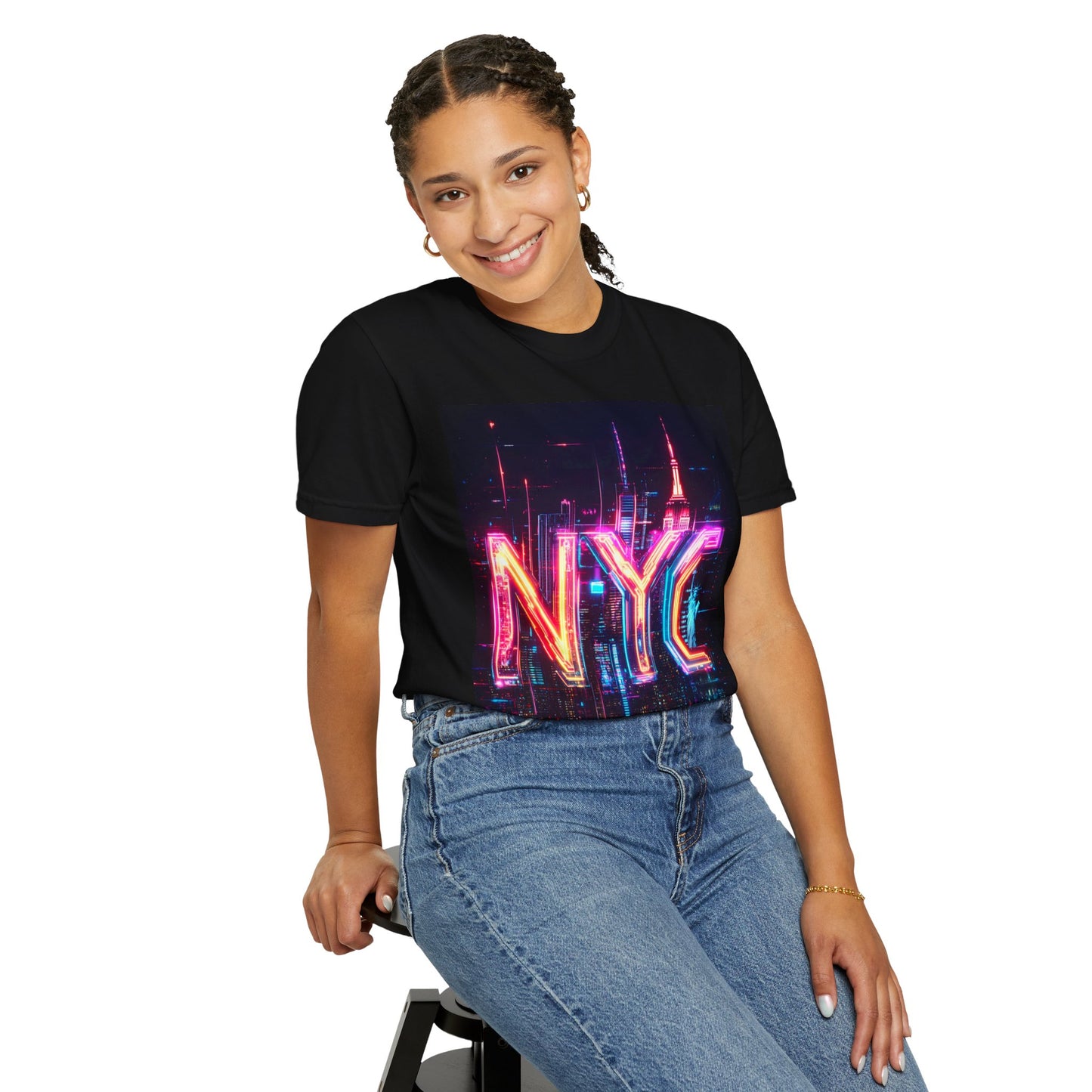 NYC Neon Graphic Unisex T-Shirt - Where Dreams Meet Reality
