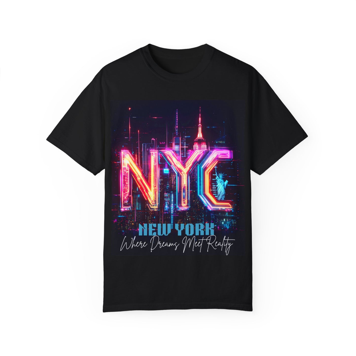 NYC Neon Graphic Unisex T-Shirt - Where Dreams Meet Reality
